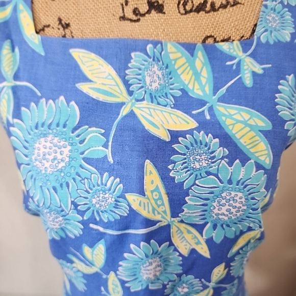 Lilly Pulitzer Plus size Vintage Linen Dragonfly Shift Dress. Size 16 - Picture 9 of 9